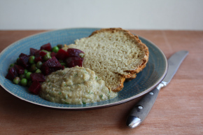 aubergine pate and soda bread