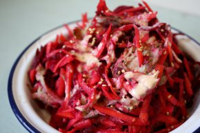 mackerel beetroot carrot salad