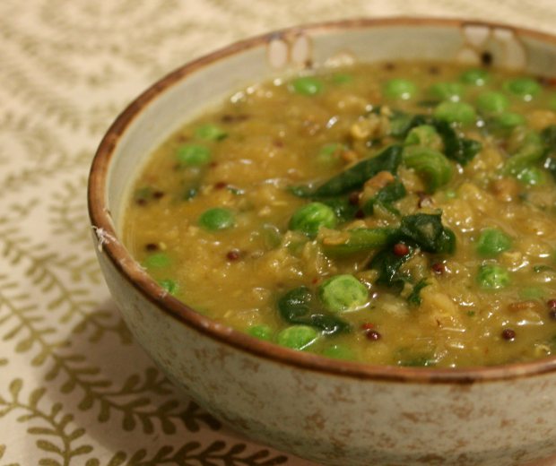 pea and spinach dal2
