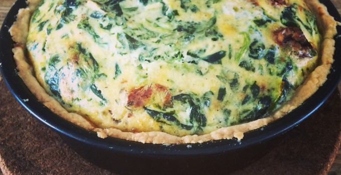 Spinach, nutmeg & buttermilk quiche